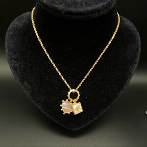 Tory Burch Gold Heart Pendant Necklace